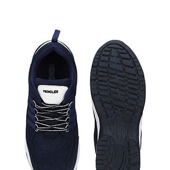 Mengler Men Blue Mesh Running Shoes