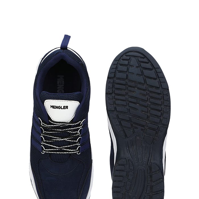 Mengler Men Blue Mesh Running Shoes